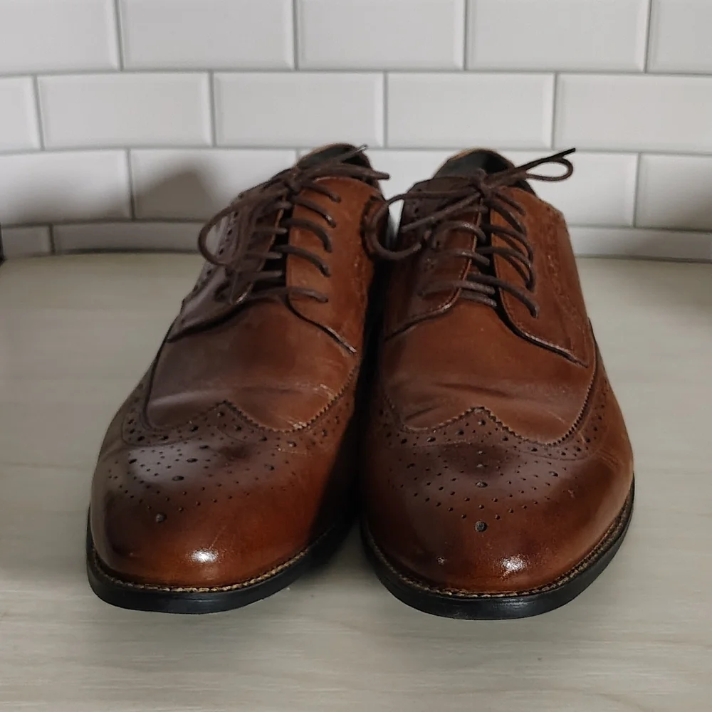 Stacy Adams Brown Leather Men's Oxfords 12M